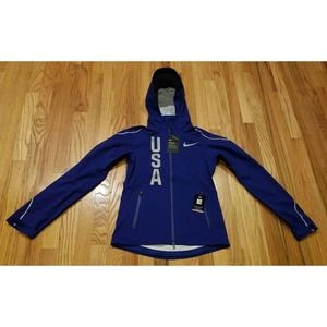 NIKE WOMEN TEAM USA HYPERSHIELD 3M RUNNING JACKET 807361 455 SIZE XS $350